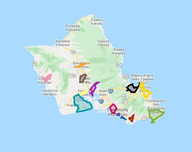 Oahu Map